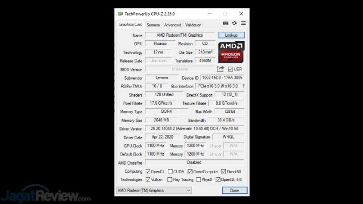 Review Lenovo IdeaPad Slim 3: Baterai Irit, Performa Oke 16 gpuz