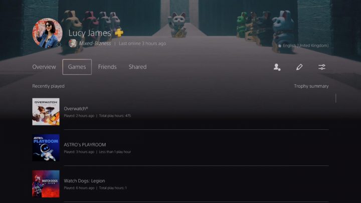 total play hours ps5