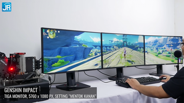 (VIDEO) Review Gaming dengan 3 Monitor dan GeForce RTX 3080 ASUS 3 uji RTX 3080 di 3 monitor 3