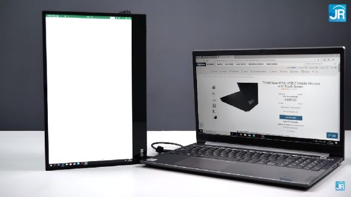 Review Lenovo Think Vision M14t 37