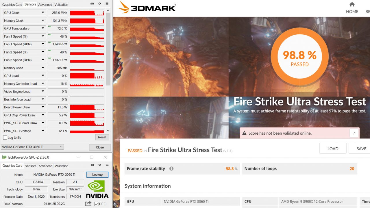 Review GeForce RTX 3060 Ti Founders Edition - Ampere di 399 USD? 1 StressTest