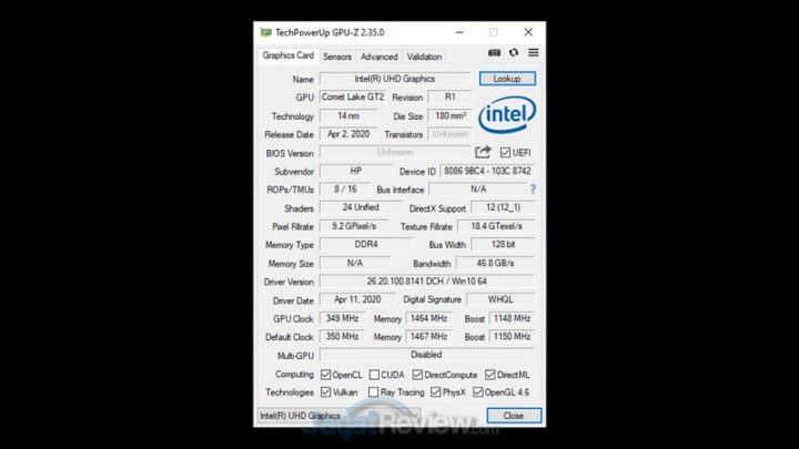 Review Laptop Omen by HP 15-DH1020TX: Dilengkapi RTX 2070 Super dan Undervolting 8 gpuz igp