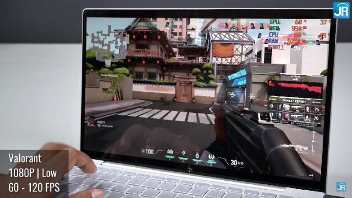 Gaming Test GeForce MX450: 10 Game di HP Envy 13 2 Valorant Gaming Test GeForce MX450