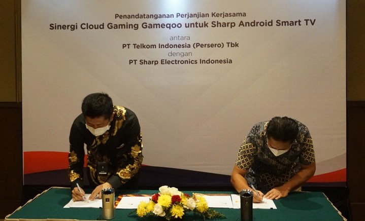 Sharp dan Telkom Luncurkan Layanan Cloud Gaming TV Sharp Telkom Gaming Cloud GameQoo