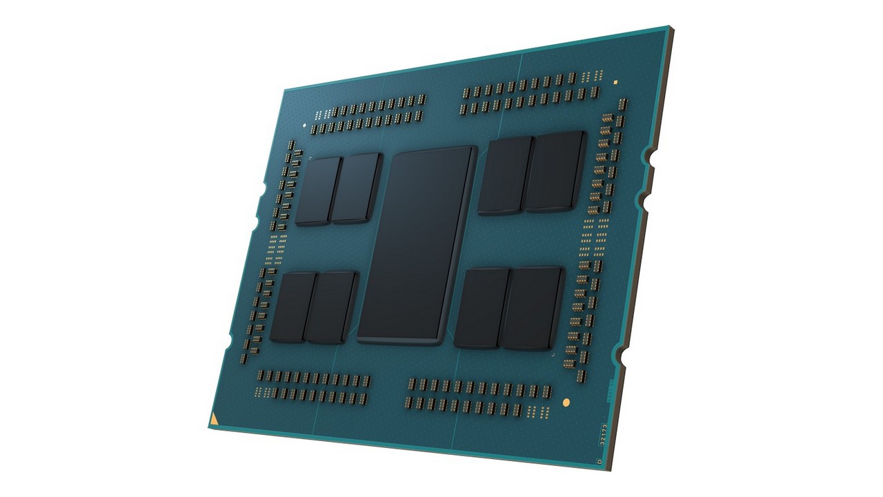 AMD Rilis Prosesor  AMD EPYC 7003 Series Processor Delidded Left