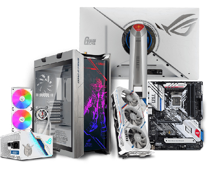 ASUS Luncurkan 5 Komponen PC  ASUS X Gundam White