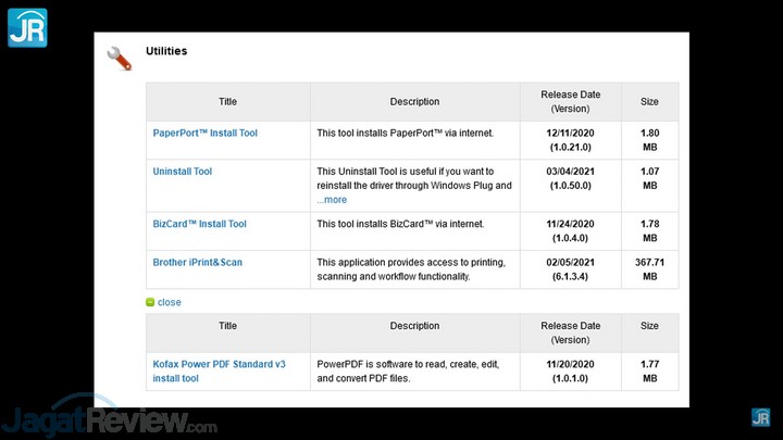 Review Scanner Mini Brother 45