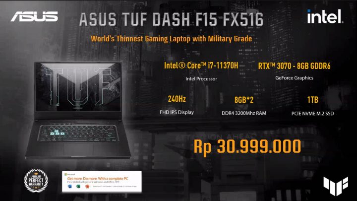 harga TUF Dash F15