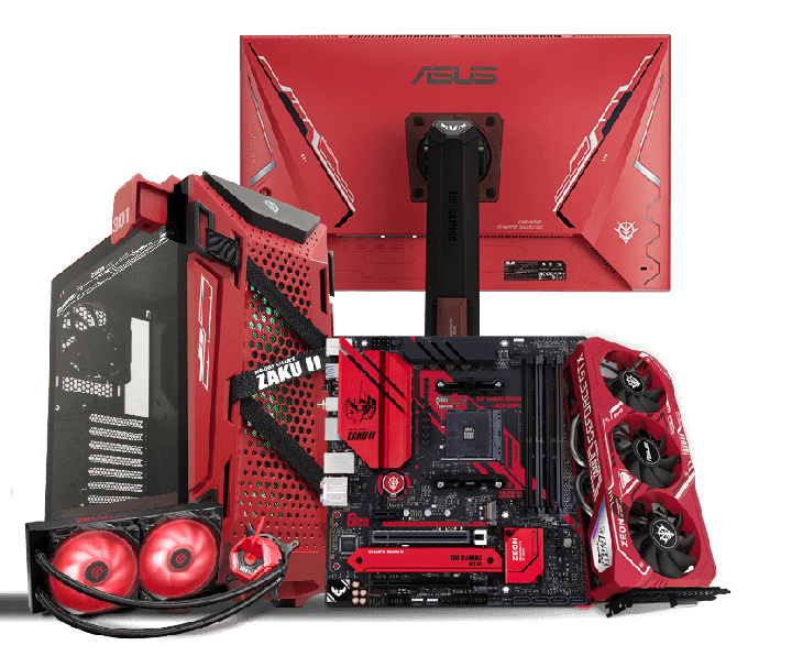 ASUS Luncurkan 5 Komponen PC  ZAKU Gundam ASUS