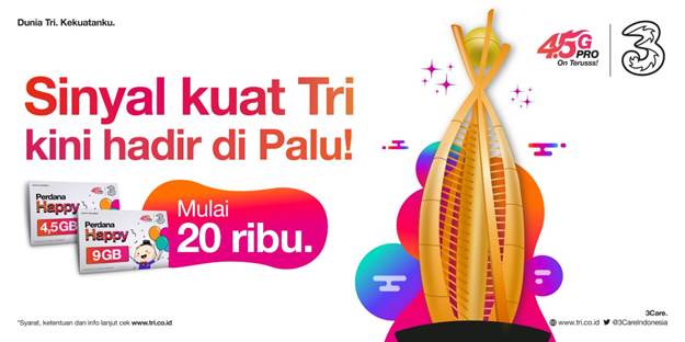 Direct Release: 3 Indonesia Perluas Jangkauan Jaringan Kuat di Wilayah Sulawesi Tengah dan Sulawesi Tenggara 31 3 indonesia