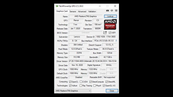 Review Lenovo Yoga 6: Berbalut Kain, Kencang Dengan Ryzen 4500U 5 GPUZ