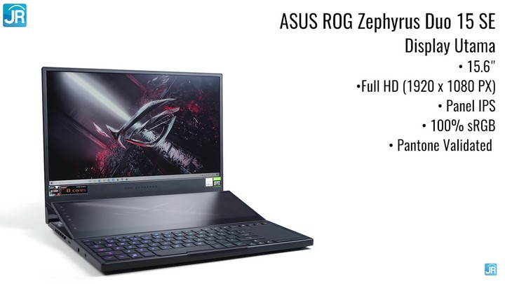 Review ASUS ROG Zephyrus Duo 15 SE (GX551QM): Laptop Gaming Dua Layar, Tipis dan Kencang! 8 Review ASUS ROG Zephyrus Duo 15 SE (GX551QM)