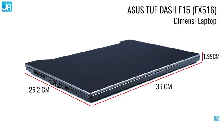 Review ASUS TUF DASH F15 (FX516): Tipis, Kencang dan Dingin 5 Review ASUS TUF Gaming Dash F15 17