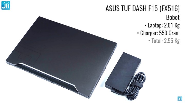 Review ASUS TUF DASH F15 (FX516): Tipis, Kencang dan Dingin 6 Review ASUS TUF Gaming Dash F15 18