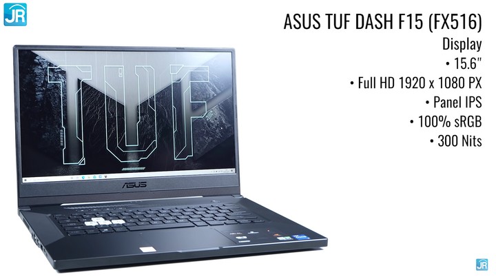 Review ASUS TUF DASH F15 (FX516): Tipis, Kencang dan Dingin 7 Review ASUS TUF Gaming Dash F15