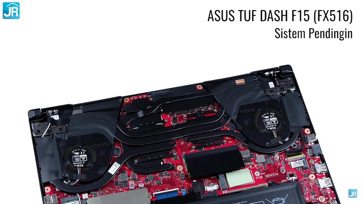 Review ASUS TUF DASH F15 (FX516): Tipis, Kencang dan Dingin 4 Review ASUS TUF Gaming Dash F15 57