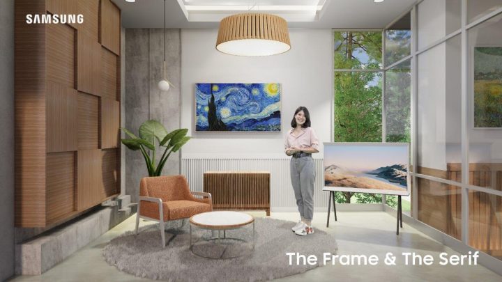 Agatha Suci with The Frame _ The Serif TV