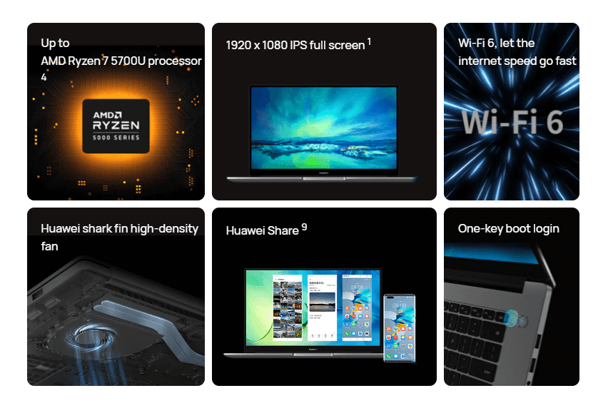 Huawei Upgrade Matebook D14 dan D15 dengan Prosesor Ryzen 5000 Series 2 Huawei Matebook D14 D15 Ryzen 5000