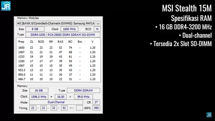 RAM 16GB DDR4 3200MHz