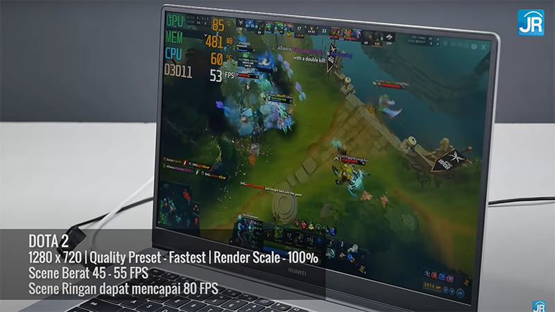 Review Huawei Matebook D 15 (2021): Laptop Layar Lebar yang Ringan dan Tipis 4 tes gaming