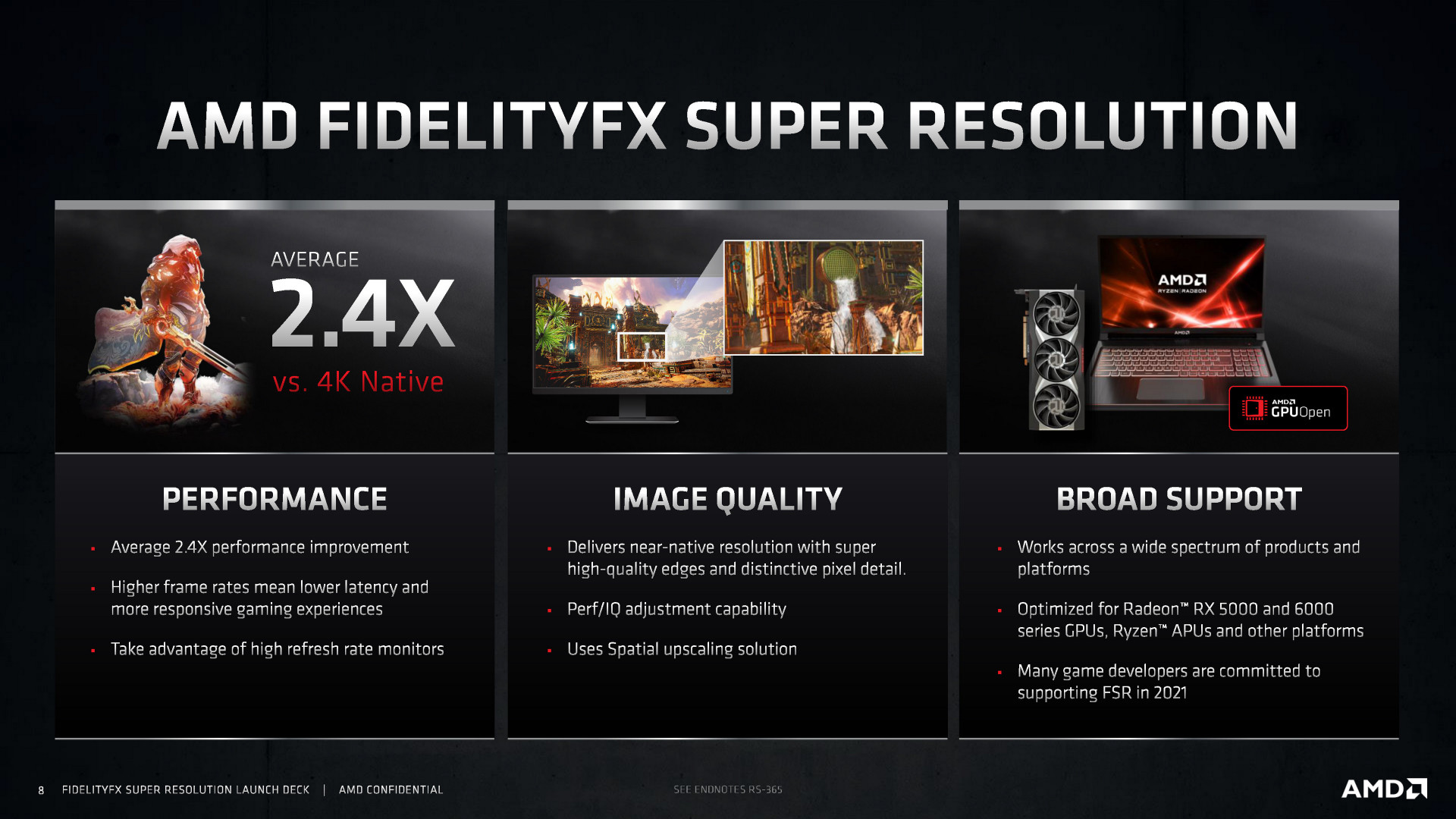 FPS Ekstra Gratis : Review AMD FSR (FidelityFX Super Resolution) 16 AMD FSR Launch Slides Page 08