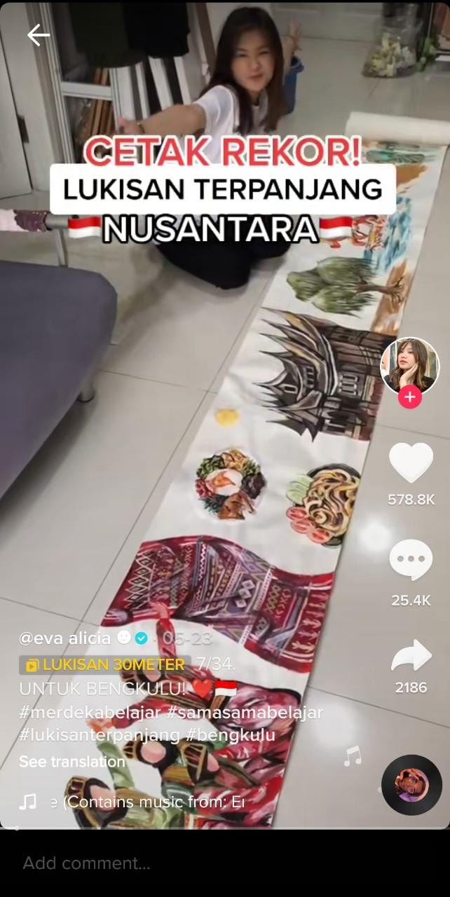 Direct Release: Seniman Muda Berbagi Karya dan Inspirasi di Konten Edukasi TikTok 25 Alicia Eva
