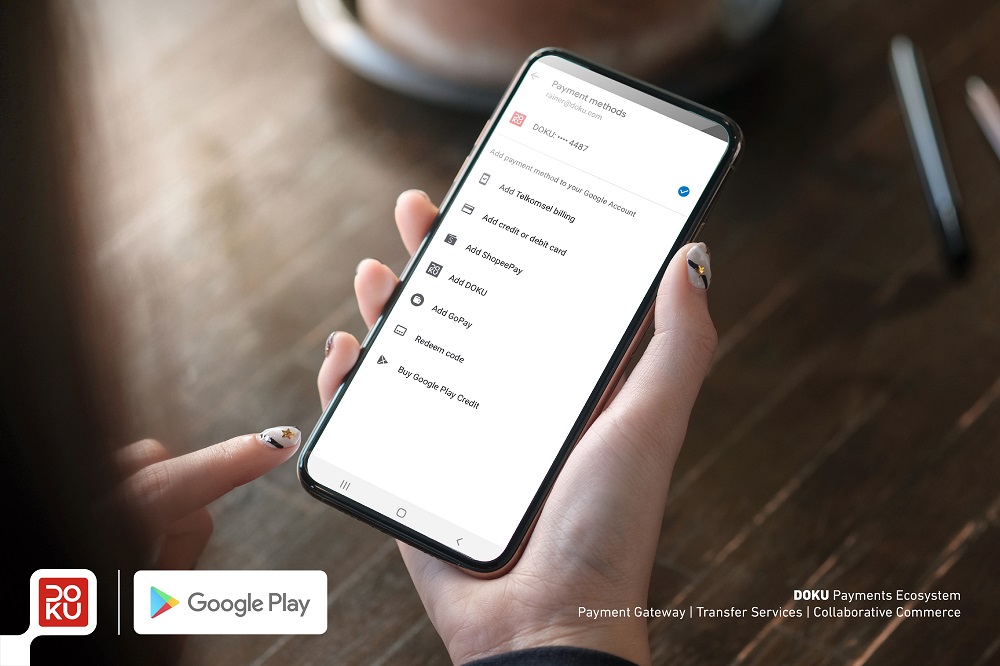Direct Release: Tambahkan DOKU e-Wallet, DOKU Terus Lengkapi Metode Bayar Dalam Google Play 27 Berita Foto Google x DOKU