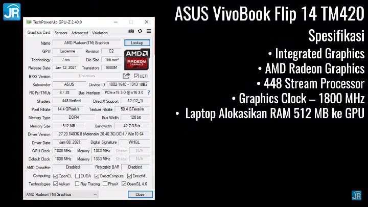 Review ASUS VivoBook Flip 14 TM420: Tipis Ringan dan Kencang, dengan Ryzen 5000 Series 25 Review ASUS VivoBook Flip 14 TM420 14