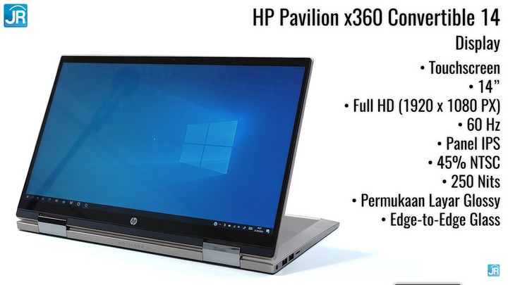 Review HP Pavilion x360 Convertible 14 (dy0061TU): Laptop 2-in-1 Unik, Harga Bersahabat! 6 Review HP Pavilion x360 Convertible 14