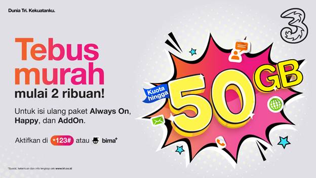 Direct Release: Siap Temani Liburan Sekolah, 3 Indonesia Kembali Hadirkan Program Tebus Murah Kuota Hingga 50 GB 21 image003