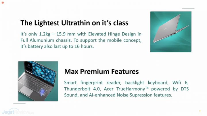 Warna Baru Ocean Blue Hadir untuk Acer Swift 3 Infinity 4 3 Acer Swift 3 infinity 4