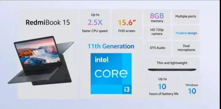 Xiaomi RedmiBook 15 Resmi Diluncurkan di Indonesia, Harga Rp 5 Jutaan 2 Spesifikasi dan harga RedmiBook 15 Indonesia