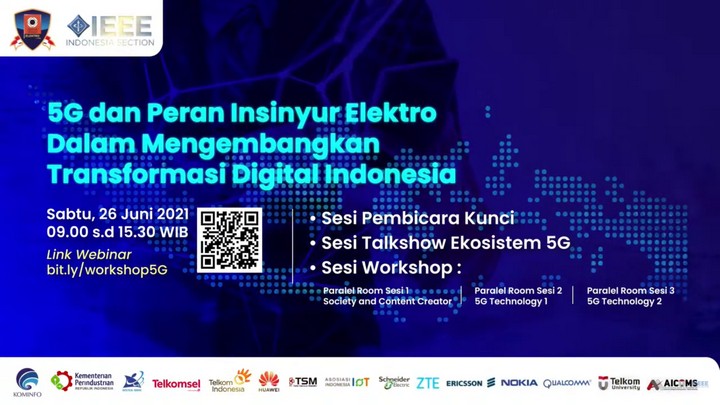 Webinar BKE PII, Kemenkominfo dan IEEE, Bahas Soal 5G, Ekonomi Kreatif dan Transformasi Digital 1 Webinar BKE PII IEEE