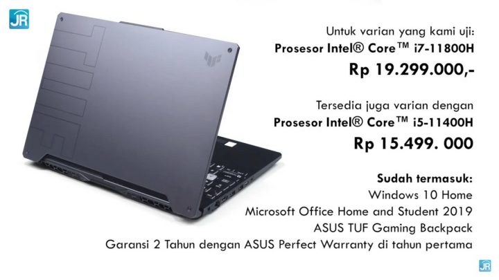 Review ASUS TUF Gaming F15 (FX506)