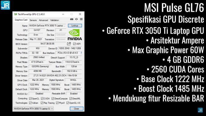 Review MSI Pulse GL76