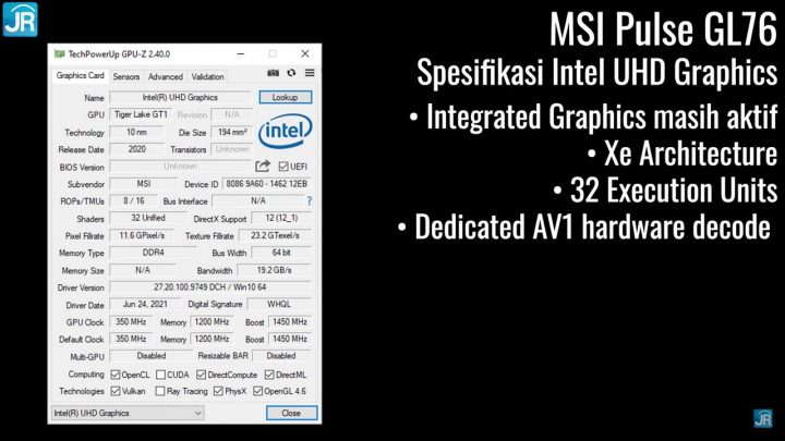 Review MSI Pulse GL76