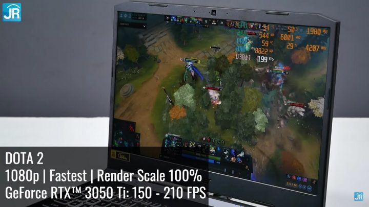 Review NVIDIA Geforce RTX 3050 Series di Acer Nitro 5 2021