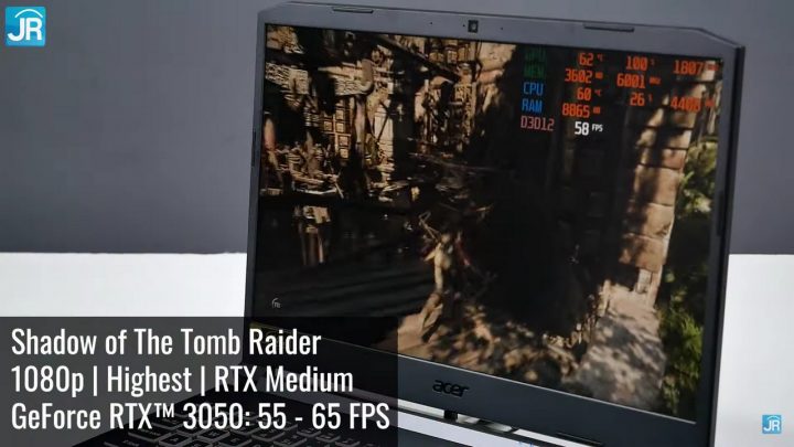 Review NVIDIA Geforce RTX 3050 Series di Acer Nitro 5 2021 48