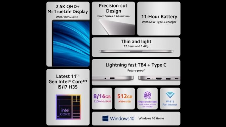 Spesifikasi Mi Notebook Pro