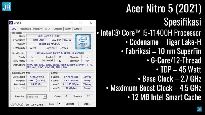 Review Acer Nitro 5 (AN515-57) 