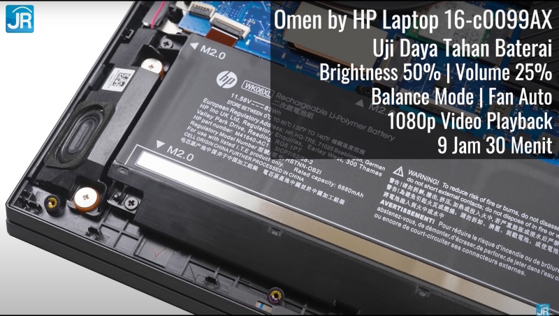 Review Omen by HP 16-c0099AX: Laptop Gaming Kencang dgn AMD Advantage 6 baterai