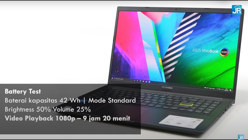 Review ASUS Vivobook Ultra 15 OLED K513: Laptop OLED Termurah Hanya 8 Jutaan! 5 battery test 2