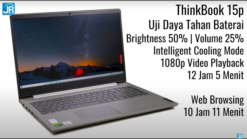 Review Lenovo ThinkBook 15p: Laptop Bisnis Kencang untuk Kerja Berat 4 battery test 3