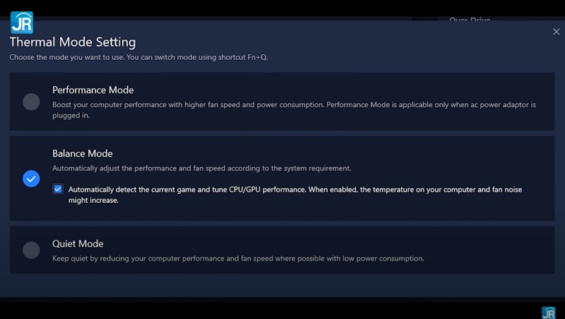 Review Lenovo Legion 5i Pro: Laptop Super Kencang & Lengkap untuk Gamer dan Content Creator 1 performance mode