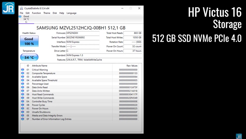 Review HP Victus 16: Harga Tetap Terjangkau dengan Core i7 Gen 11 dan RTX 3060 5 storage 1