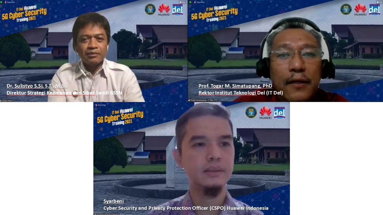 Direct Release: Keamanan Siber dan Jaringan Makin Kritikal di Era 5G, IT Del Gandeng Huawei Gelar Pelatihan dan Lokakarya untuk Perguruan Tinggi di Indonesia 19 Kolaborasi IT Del dan Huawei untuk Pelatihan Keamanan Siber 5G