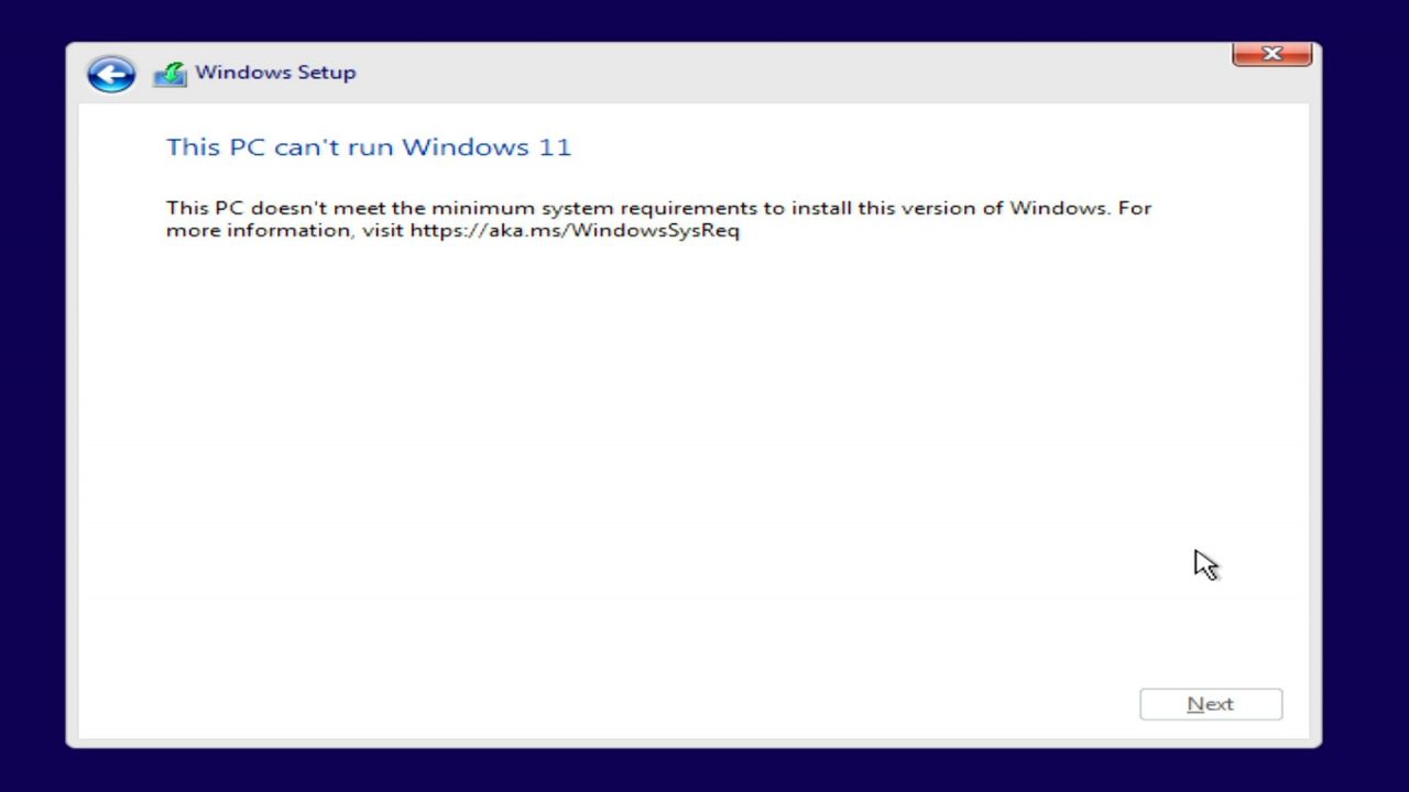 Win11Test 3 PCNotSupported