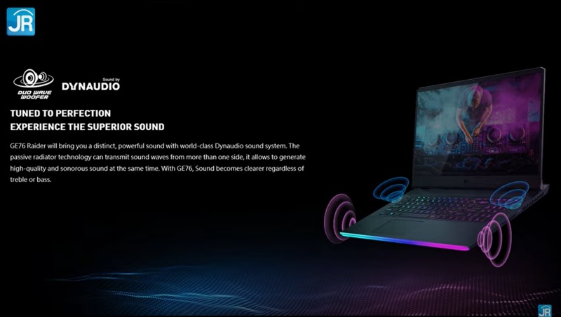 Review MSI GE76 Raider (2021): Monster Gaming dengan Spesifikasi Tinggi dan Layar 360 Hz 17 audio 3