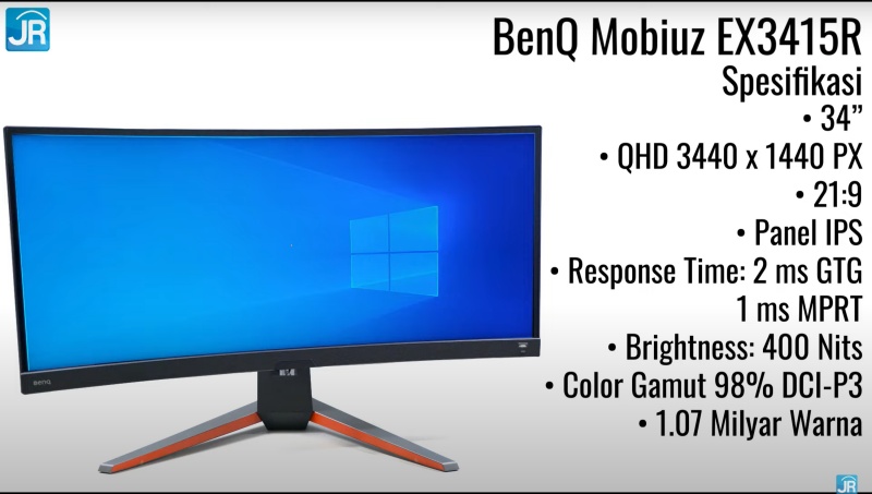 Review Monitor BenQ Mobiuz EX3415R: Layar Besar Curved untuk Gamers & Content Creation 2 benQ mobiuz EX3415R 6