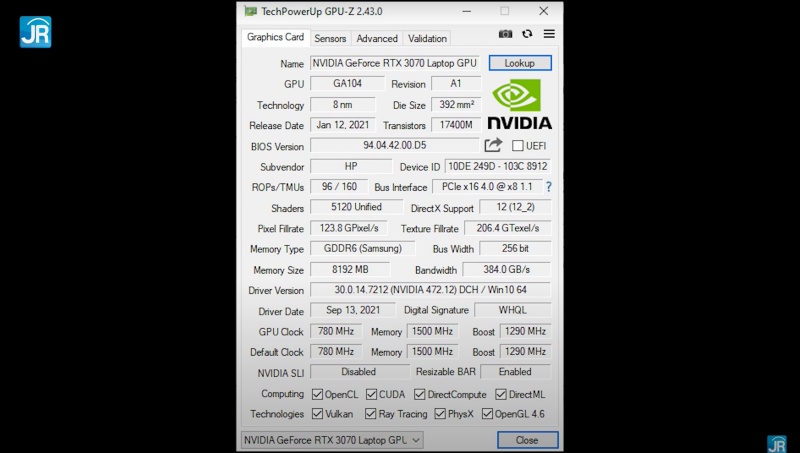 Review OMEN by HP 16-c0093AX: Super Kencang dengan AMD Ryzen 9 dan RTX3070! 5 gpu 1